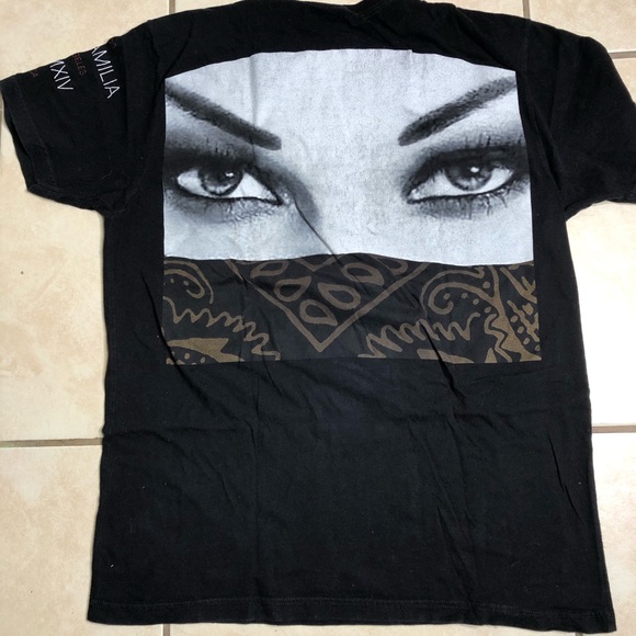 LA FAMILIA MMXIV GANGTA EYES T-SHIRT BLACK MENS - Picture 2 of 3